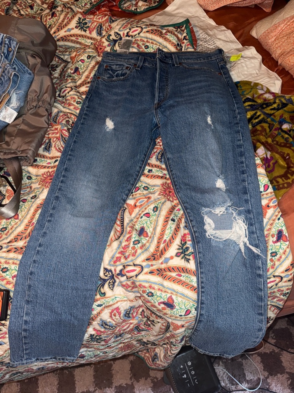 Women's Distressed Blue Jeans limited edition birthday